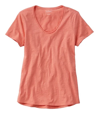 Women's Organic Cotton Tee, V-Neck Short-Sleeve