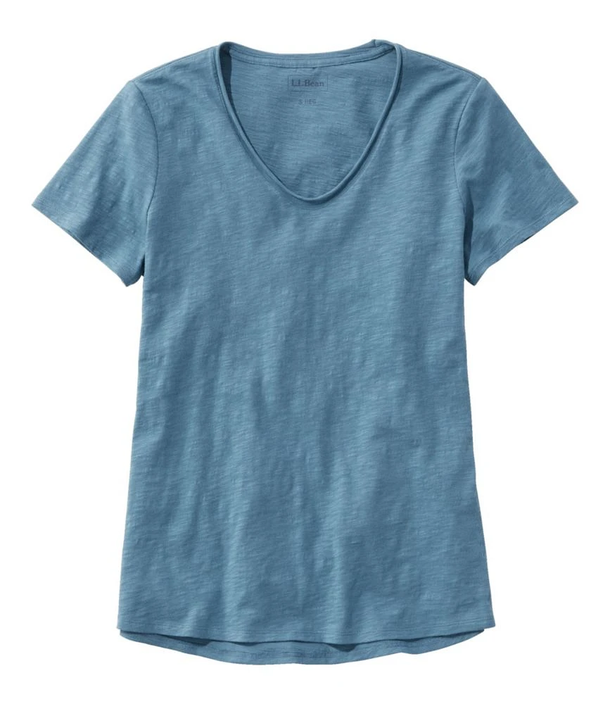 Women's Organic Cotton Tee, V-Neck Short-Sleeve