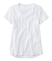 Women's Organic Cotton Tee, V-Neck Short-Sleeve