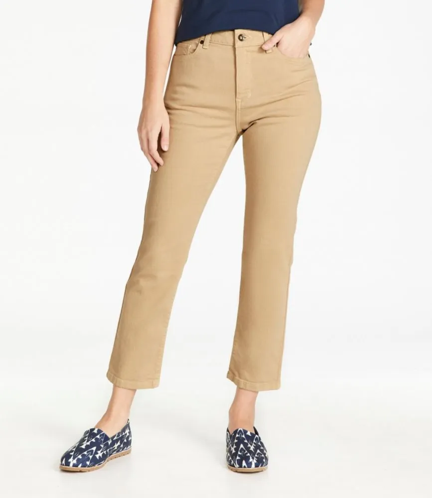 L.L. Bean Women's True Shape Jeans, High-Rise Slim-Leg Ankle Colors