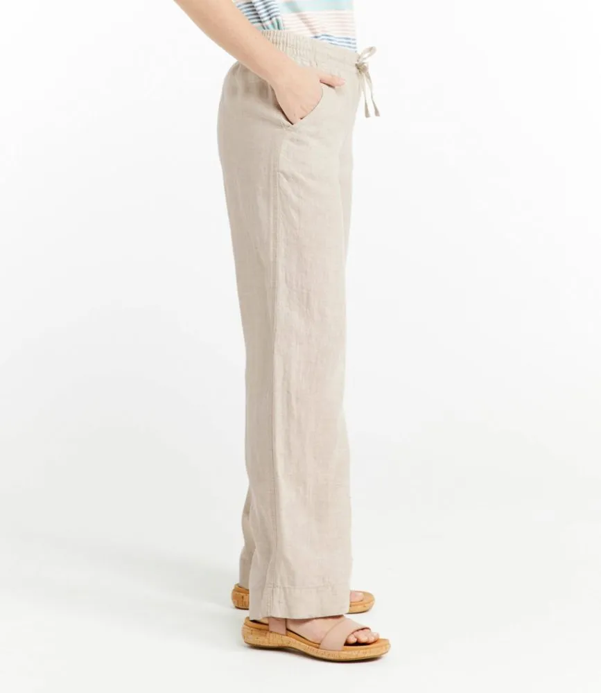 Women's Premium Washable Linen Pull-On Pants at L.L. Bean