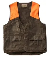 Men's Double L Waxed-Cotton Upland Vest, Hunter Orange