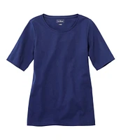 Women's L.L.Bean Jewelneck Tee, Elbow-Sleeve