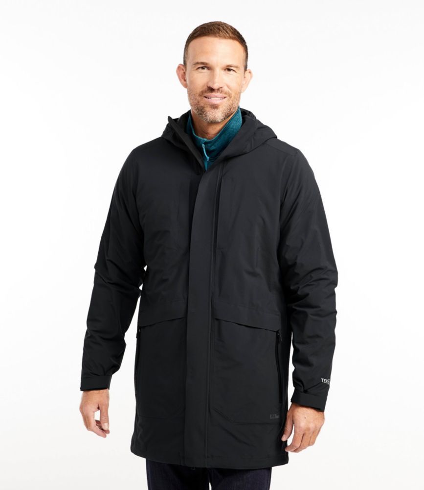Men's Waterproof Packaway Long Coat