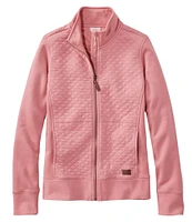 Women's Quilted Full-Zip Sweatshirt