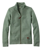 Women's Quilted Full-Zip Sweatshirt