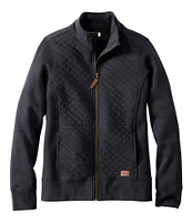 Women's Quilted Full-Zip Sweatshirt