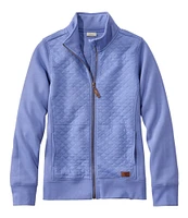 Women's Quilted Full-Zip Sweatshirt