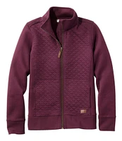 Women's Quilted Full-Zip Sweatshirt