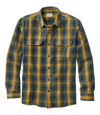 Men's Organic Flannel Shirt, Slightly Fitted