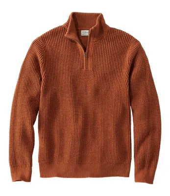 Men's Organic Cotton Waffle Sweater