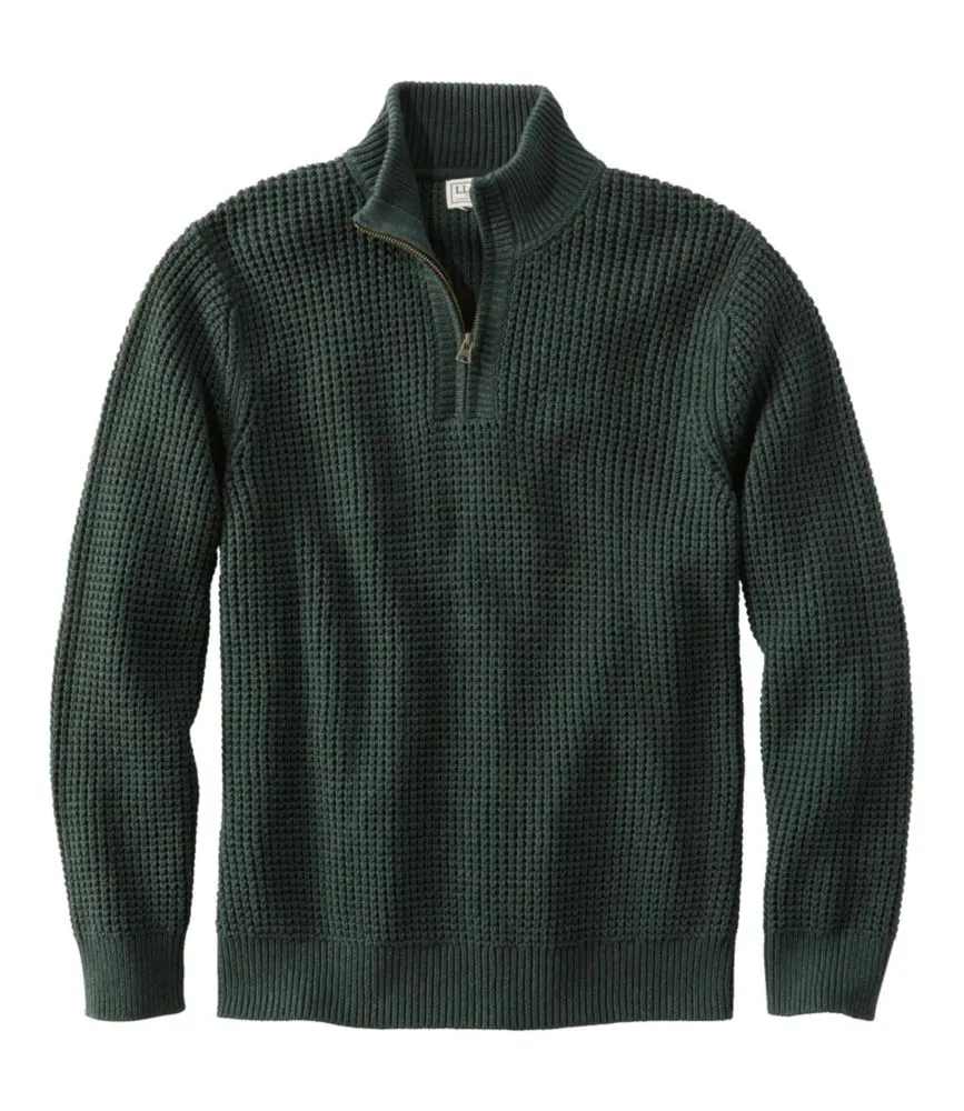 Men's Organic Cotton Waffle Sweater