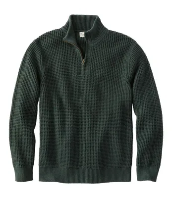 Men's Organic Cotton Waffle Sweater