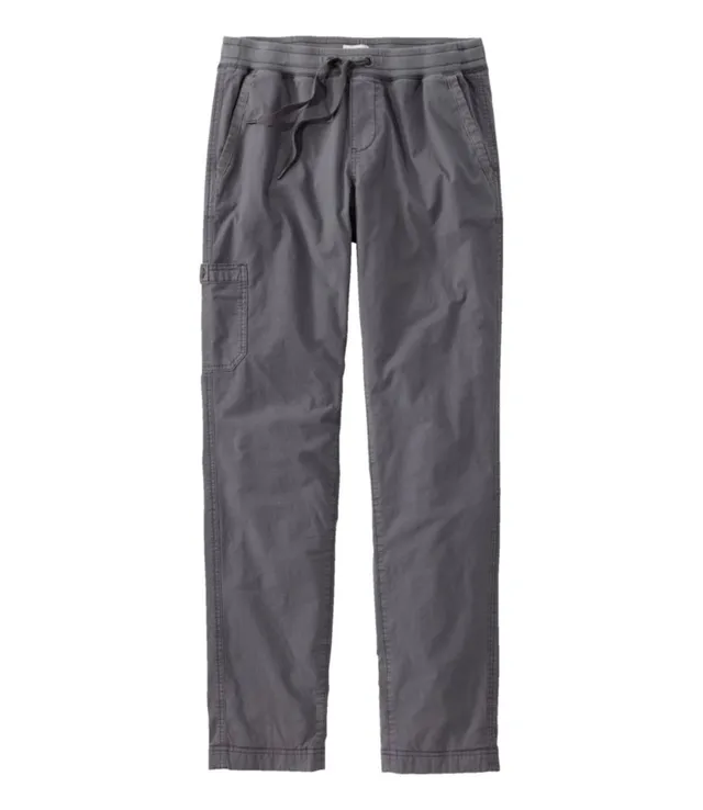 L.L. Bean Women's Stretch Ripstop Pull-On Pants, Slim-Leg Fleece