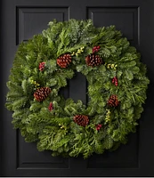 Woodland Berry Wreath, 30"