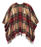 Women's L.L.Bean Poncho Scarf, Plaid