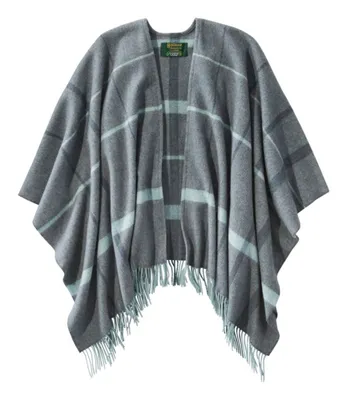 Women's L.L.Bean Poncho Scarf, Plaid