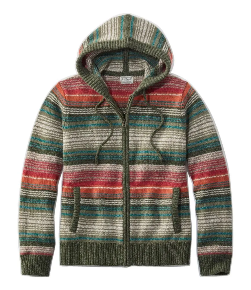 Women's Katahdin Fleece Half-Zip Hoodie, Colorblock Warm Teal/Forest Shade Medium, Fleece/Rubber | L.L.Bean