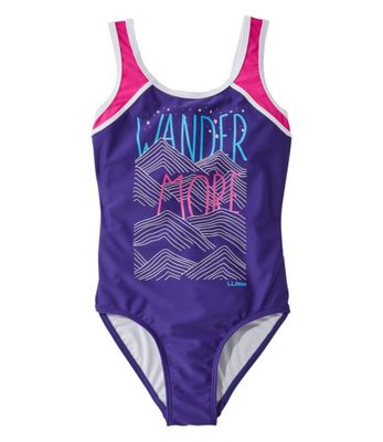 Girls’ Graphic Swimsuit, One-Piece
