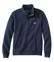 Men's Quilted Sweatshirt, Mockneck