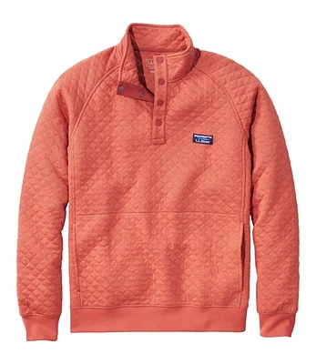 Men's Quilted Sweatshirt, Mockneck