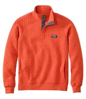 Men's Quilted Sweatshirt, Mockneck