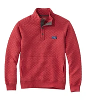 Men's Quilted Sweatshirt, Mockneck