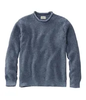 Men's L.L.Bean Organic Cotton Waffle Sweater, Rollneck Crew