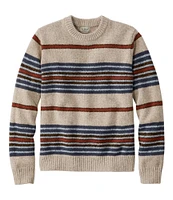 Men's Bean's Classic Ragg Wool Sweater, Crewneck, Stripe