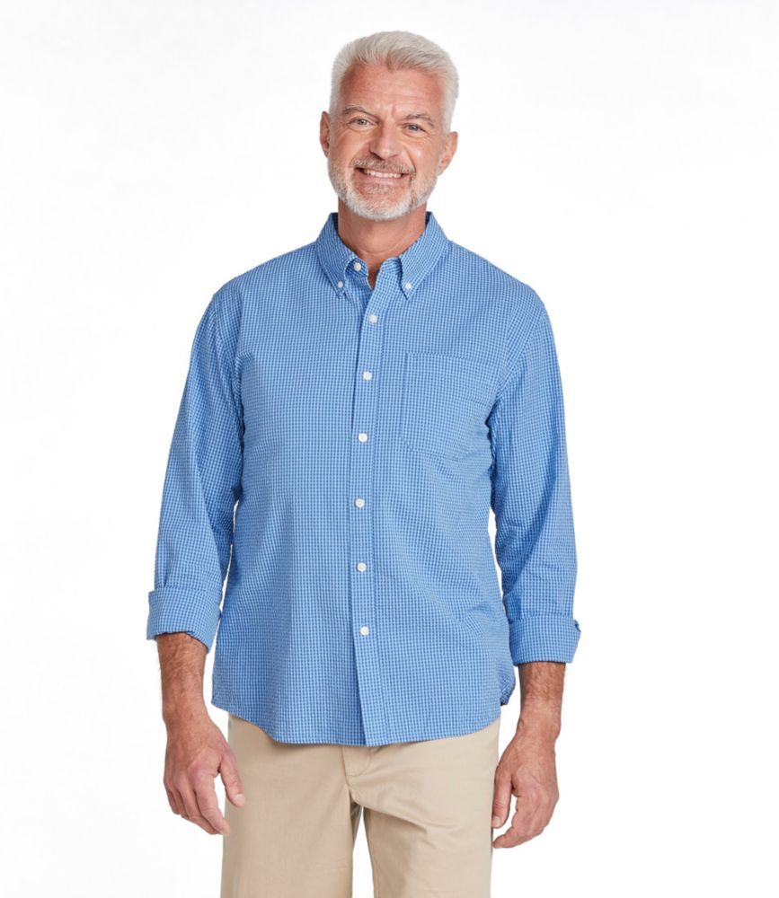 Men's Sunwashed Canvas Shirt, Traditional Fit Short-Sleeve Bay Leaf XXL, Cotton | L.L.Bean