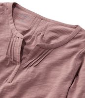 Women's Organic Cotton Splitneck Tee Three-Quarter Sleeve