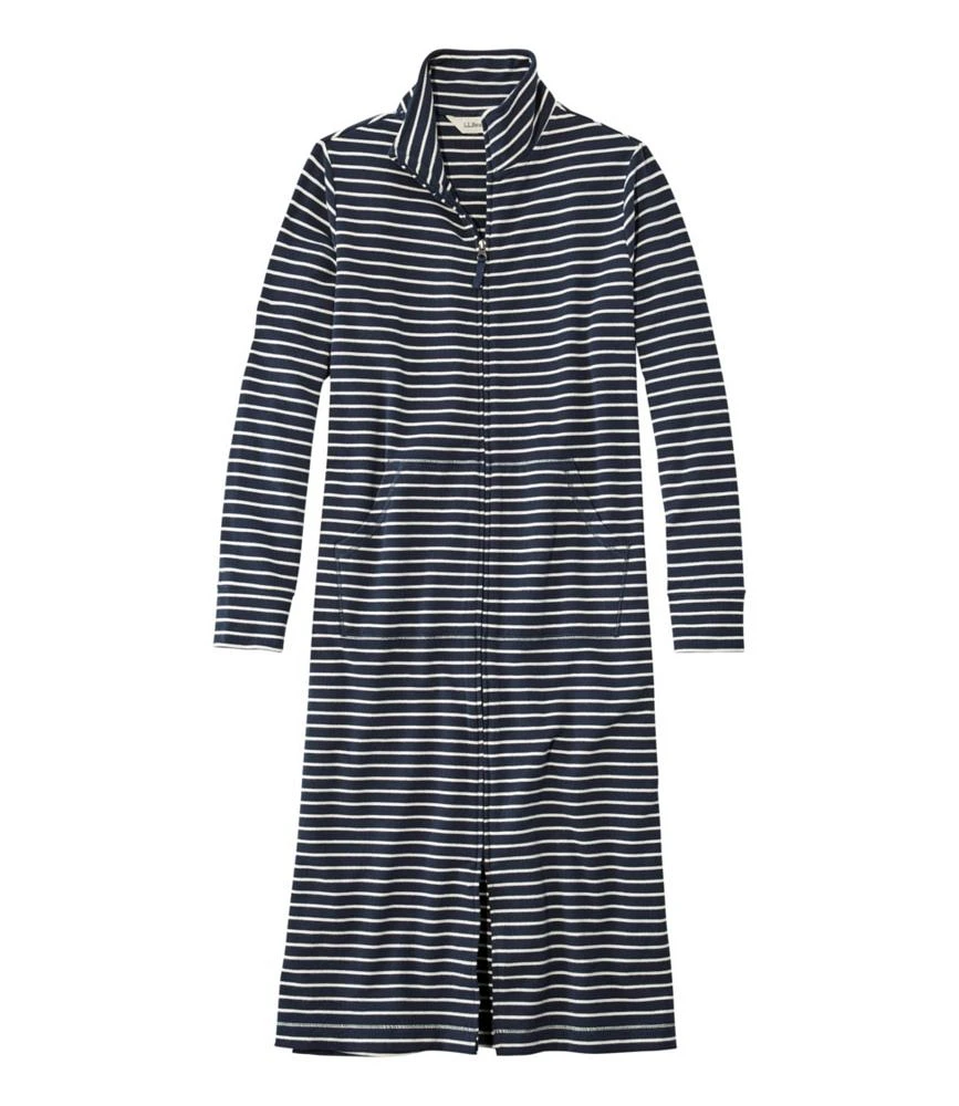 Women's Ultrasoft Sweatshirt Robe, Stripe