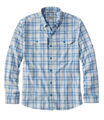 Men's No Fly Zone Long-Sleeve Shirt, Plaid