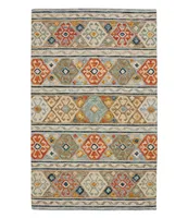 Medallion Wool Tufted Rug, Multi