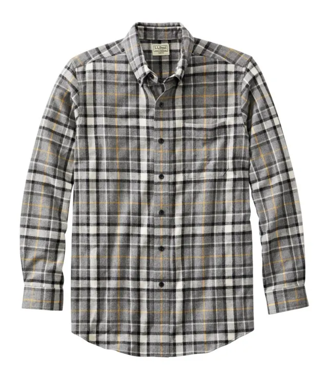 Men's Heritage Scotch Plaid Flannel Shirt, Slightly Fitted Untucked Fit Hunting Macleod Large | L.L.Bean