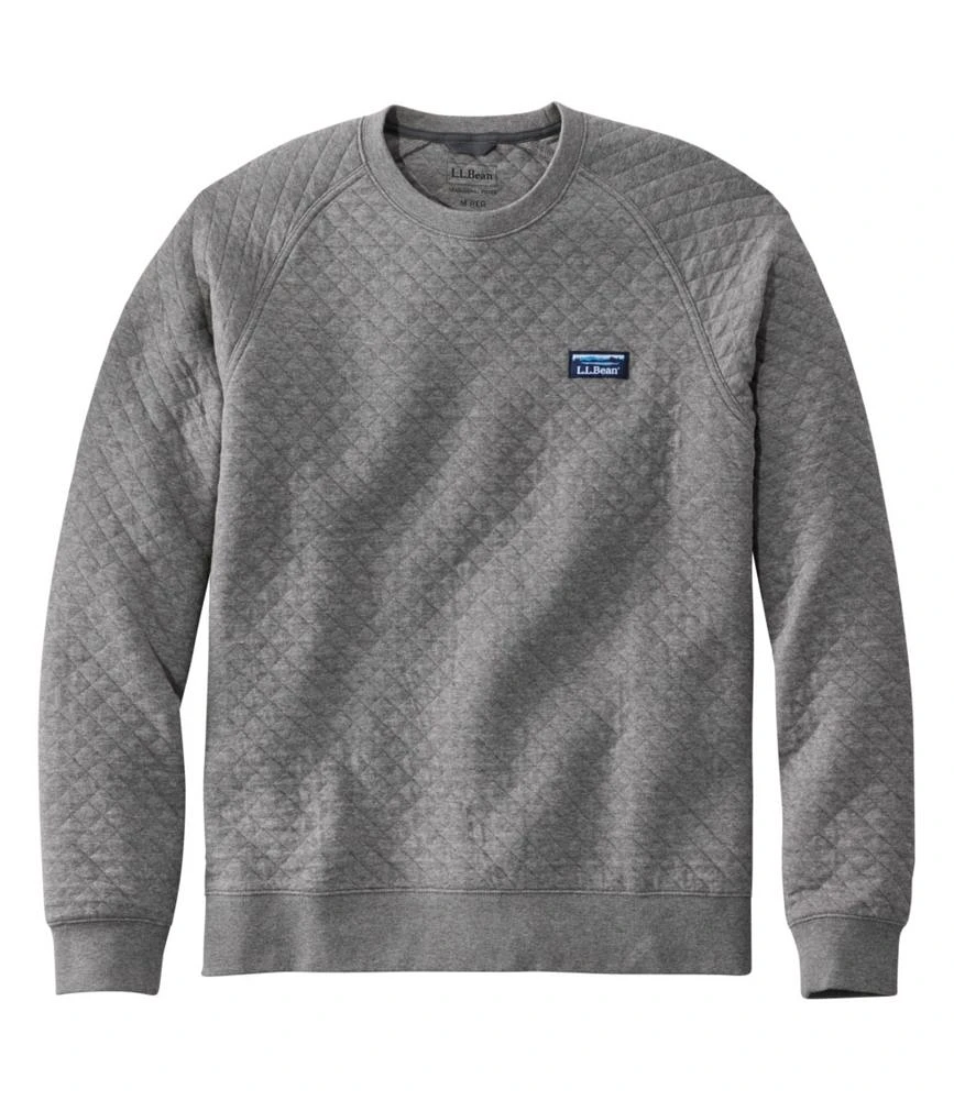 Men's Quilted Sweatshirt, Crewneck