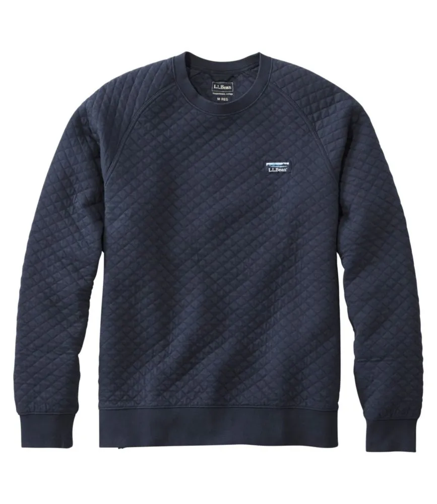 Men's Quilted Sweatshirt, Crewneck