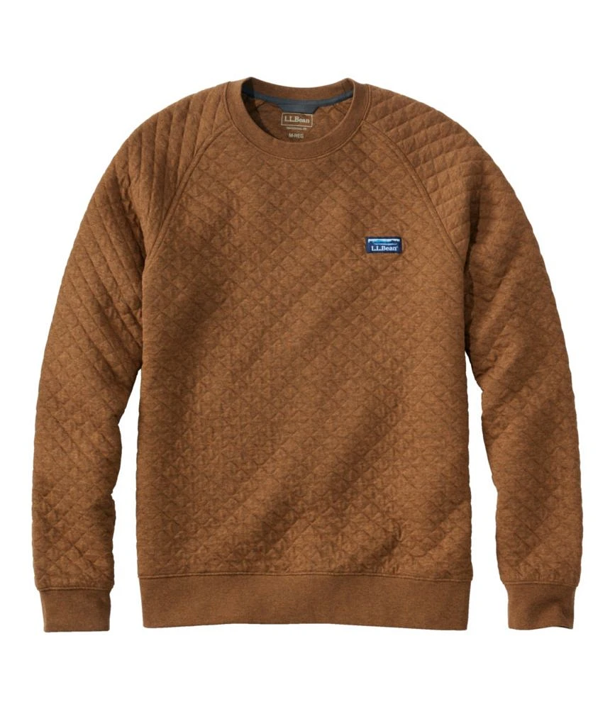 Men's Quilted Sweatshirt, Crewneck