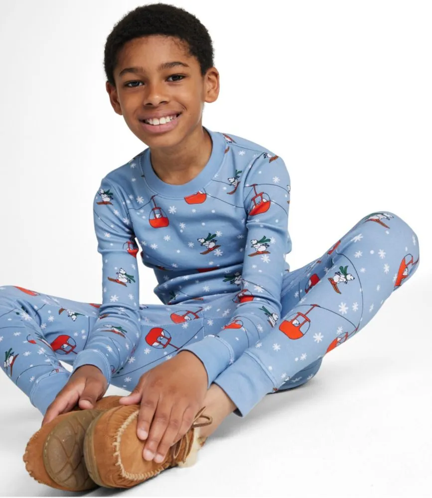 Kids' Organic Cotton Fitted Pajamas, Short-Sleeve