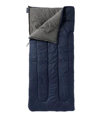 Adults' Camp Sleeping Bag, Cotton-Blend-Lined 40°F