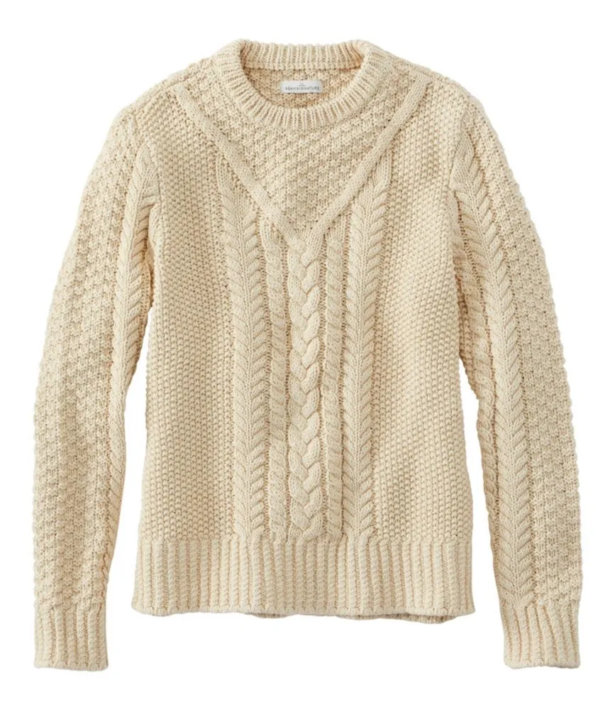L.L. Bean Women's Signature Cotton Fisherman Sweater