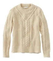 Women's Signature Cotton Fisherman Sweater, Pullover