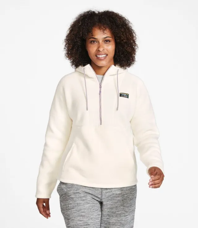 Women's L.L.Bean Birchwood Brushed Waffle Full Zip Hoodie