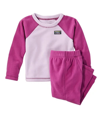 Infants' and Toddlers' Fitness Fleece Long-Sleeve Tee/Pants Set, Colorblock