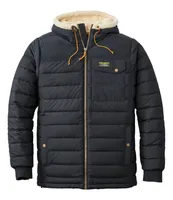 Men's Mountain Classic Down Hooded Jacket, Sherpa-Lined