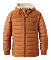 Men's Mountain Classic Down Hooded Jacket, Sherpa-Lined