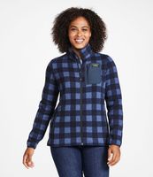 Women's L.L.Bean Sweater Fleece Full-Zip Overlay Jacket, Print