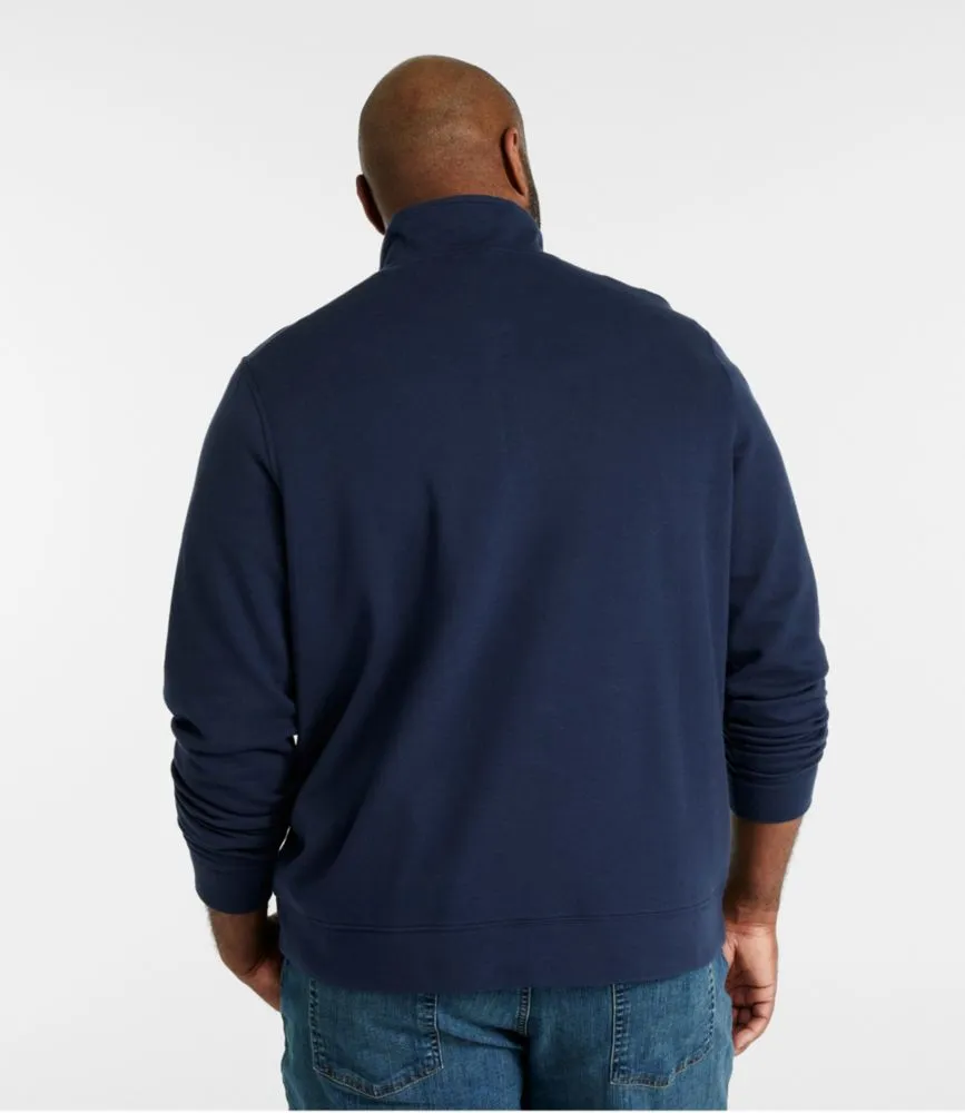 Men's Comfort Stretch Piqué Quarter Zip Pullover, Long-Sleeve