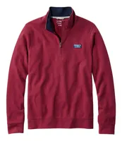 Men's Comfort Stretch Piqué Quarter Zip Pullover, Long-Sleeve