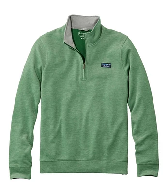 Men's Comfort Stretch Piqué Quarter Zip Pullover, Long-Sleeve